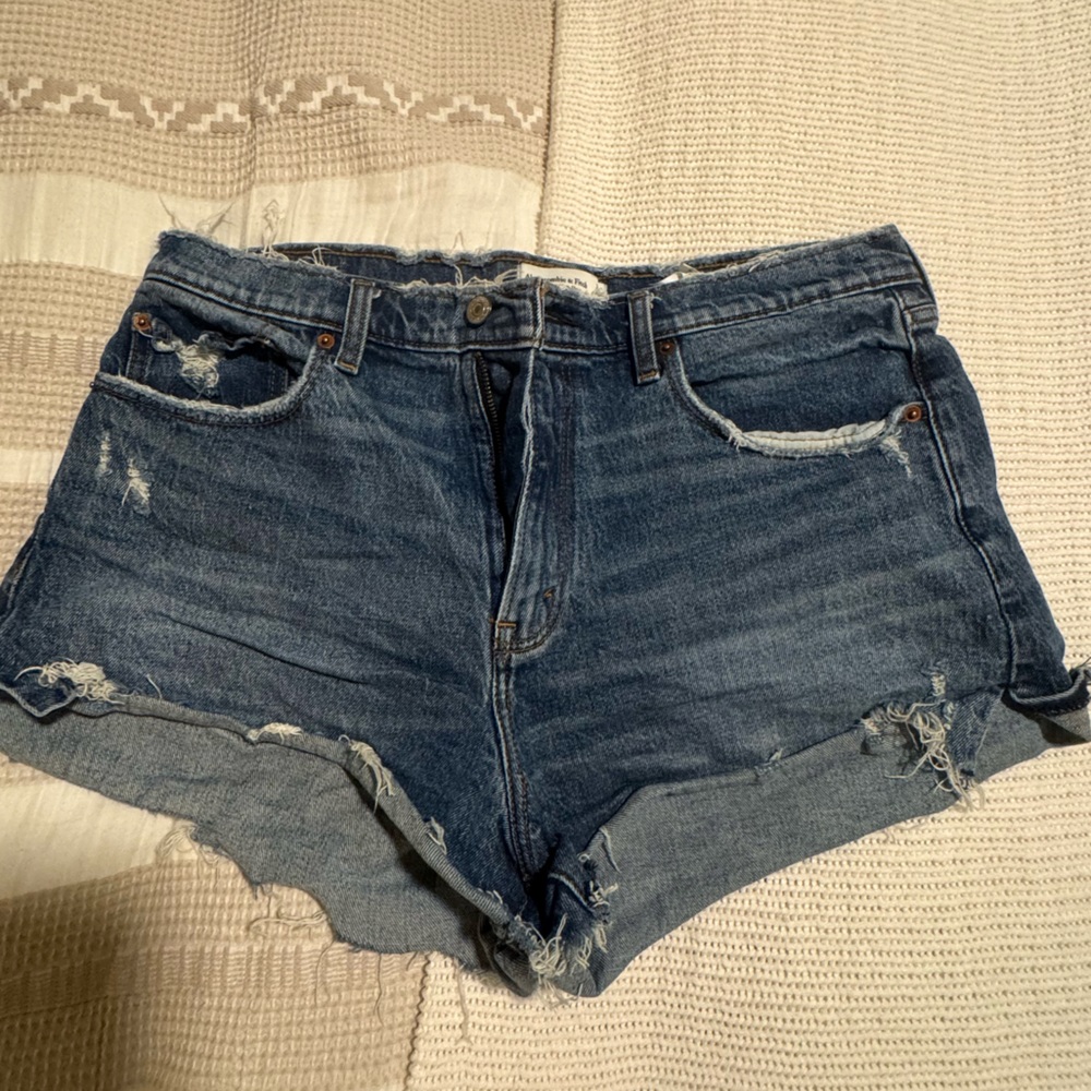 Abercrombie & Fitch High Wasted Jean Shorts